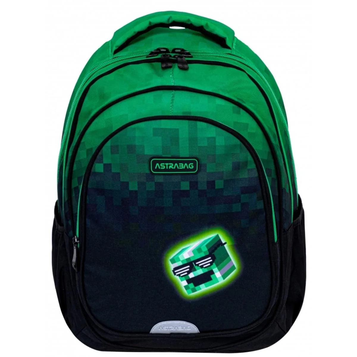 AstraBag Pixel Hero 3 Compartimente Verde