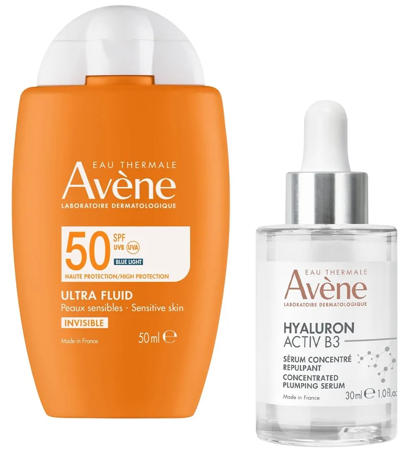 Set Avène Hyaluron Activ B3 & Sun SPF50+ 30ml+50ml Limitat