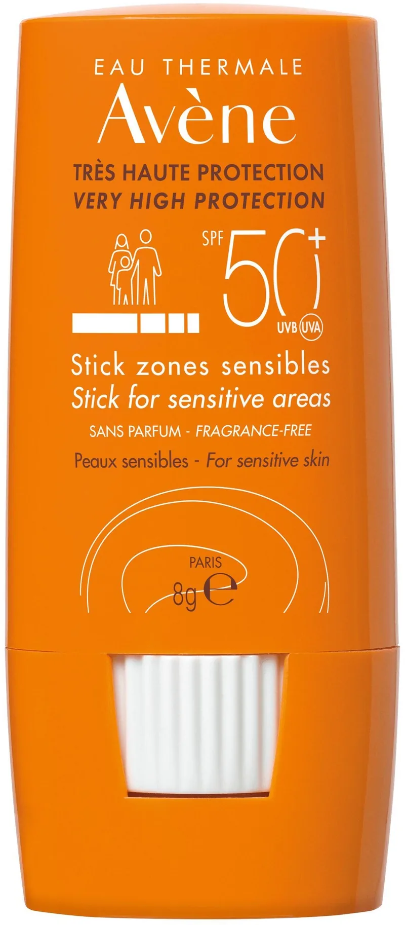 Stick Protectie Solara Avène Sun Stick SPF50+ Zone Sensibile 8g