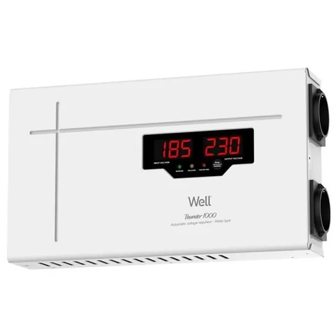 Stabilizator de Tensiune Automat WELL AVR-REL-THUNDER1000-WL 1000VA 600W Releu