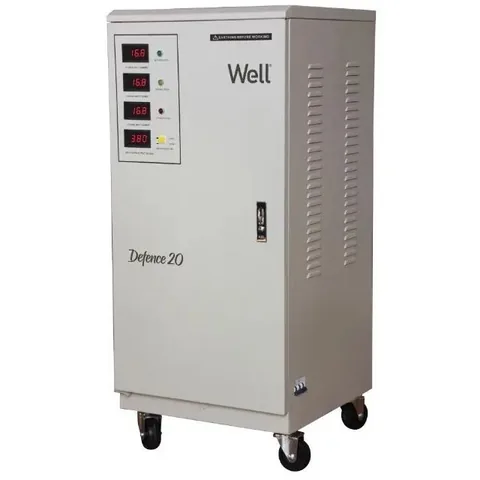 Stabilizator de Tensiune Trifazat Well AVR-SRV/TRI-DFC20KVA-WL 20KVA 16KW
