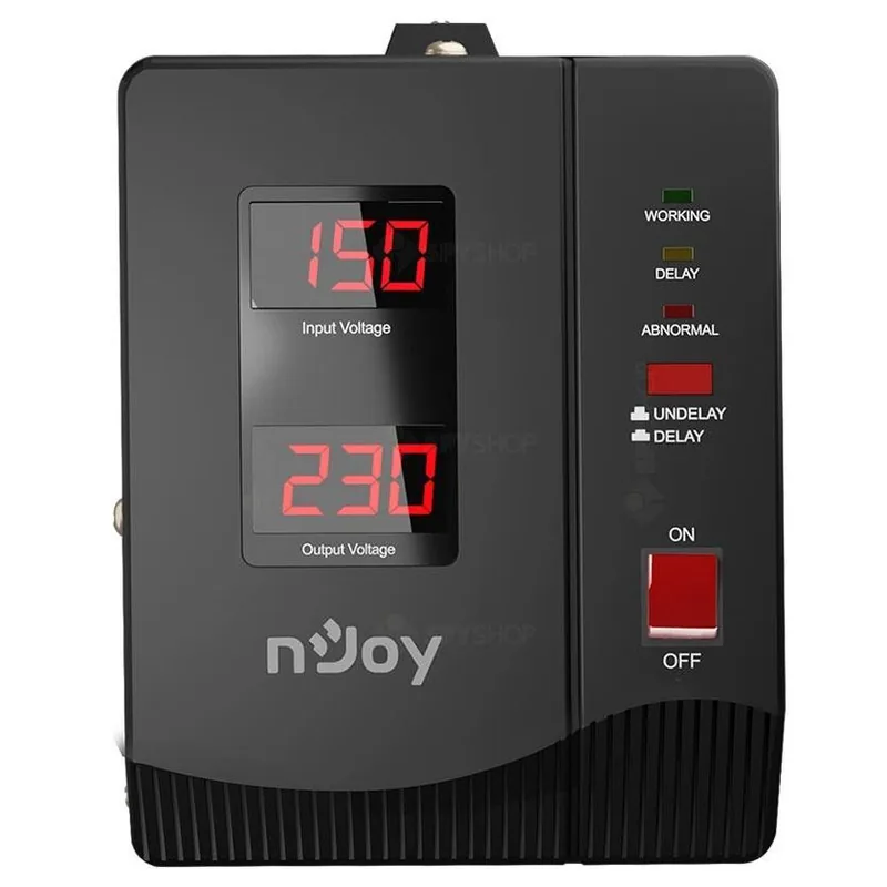 Stabilizator de Tensiune NJOY Alvis 2000VA 1200W 2x Schuko