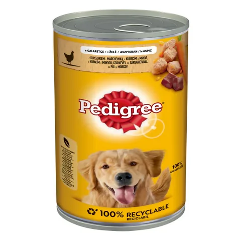 Conservă pentru Câini Pedigree Pui și Morcov Adult 1200g