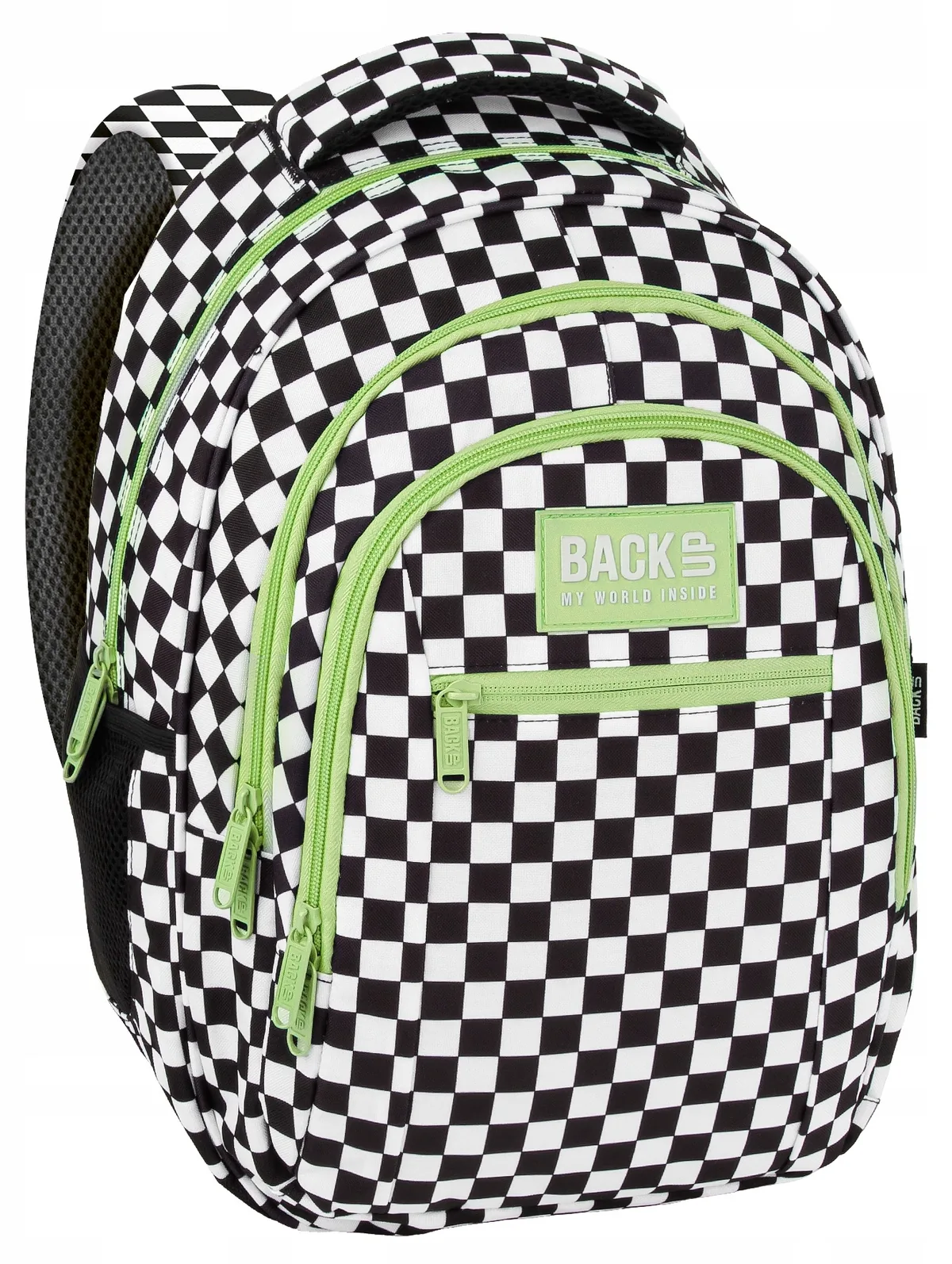 BackUp 8 O 3 Compartimente Checkerboard Green