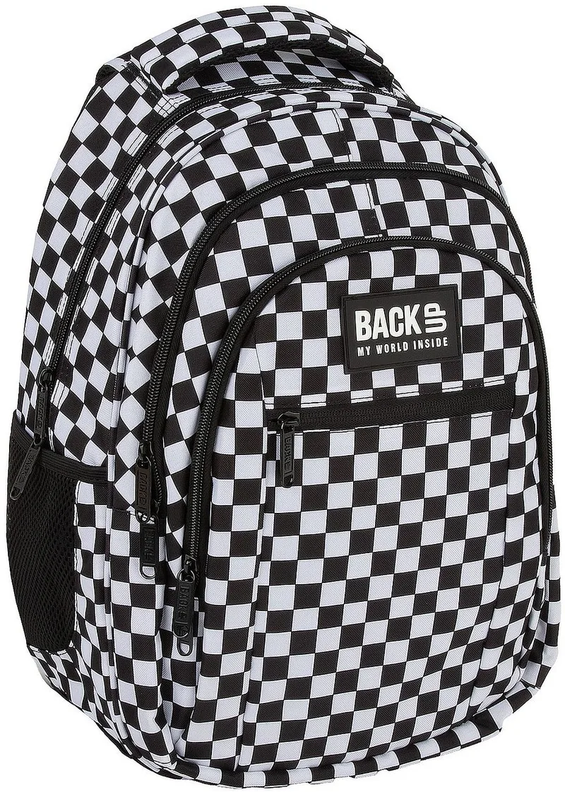 BackUp 8 O Checkerboard White cu 3 Compartimente