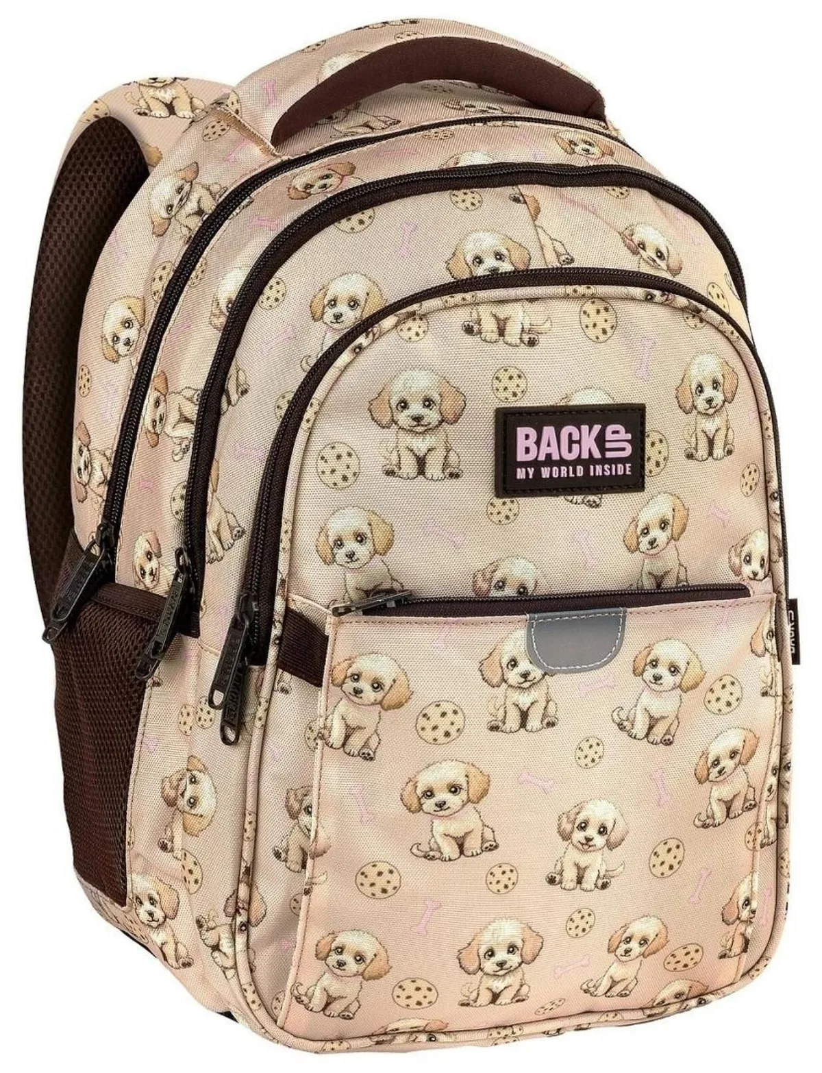 BackUp 8 P 3 Compartimente Beige Dogs