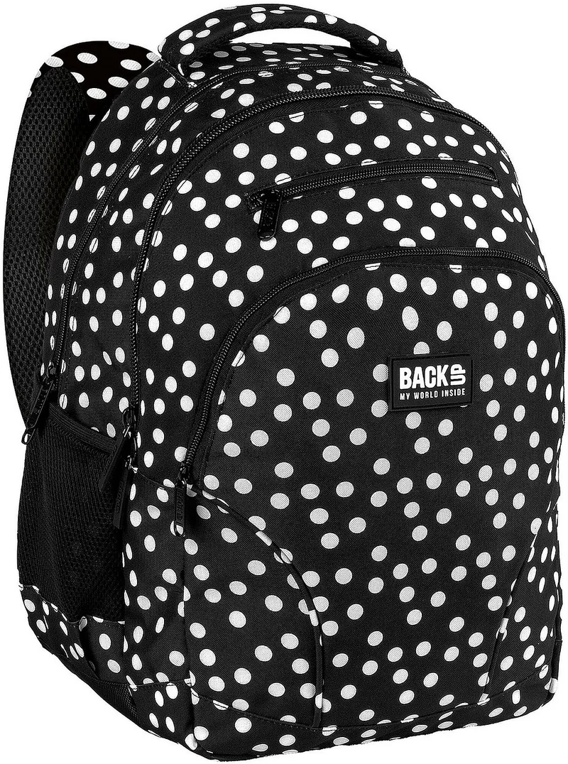 BackUp 8 W Retro Polka Dots 3 Compartimente