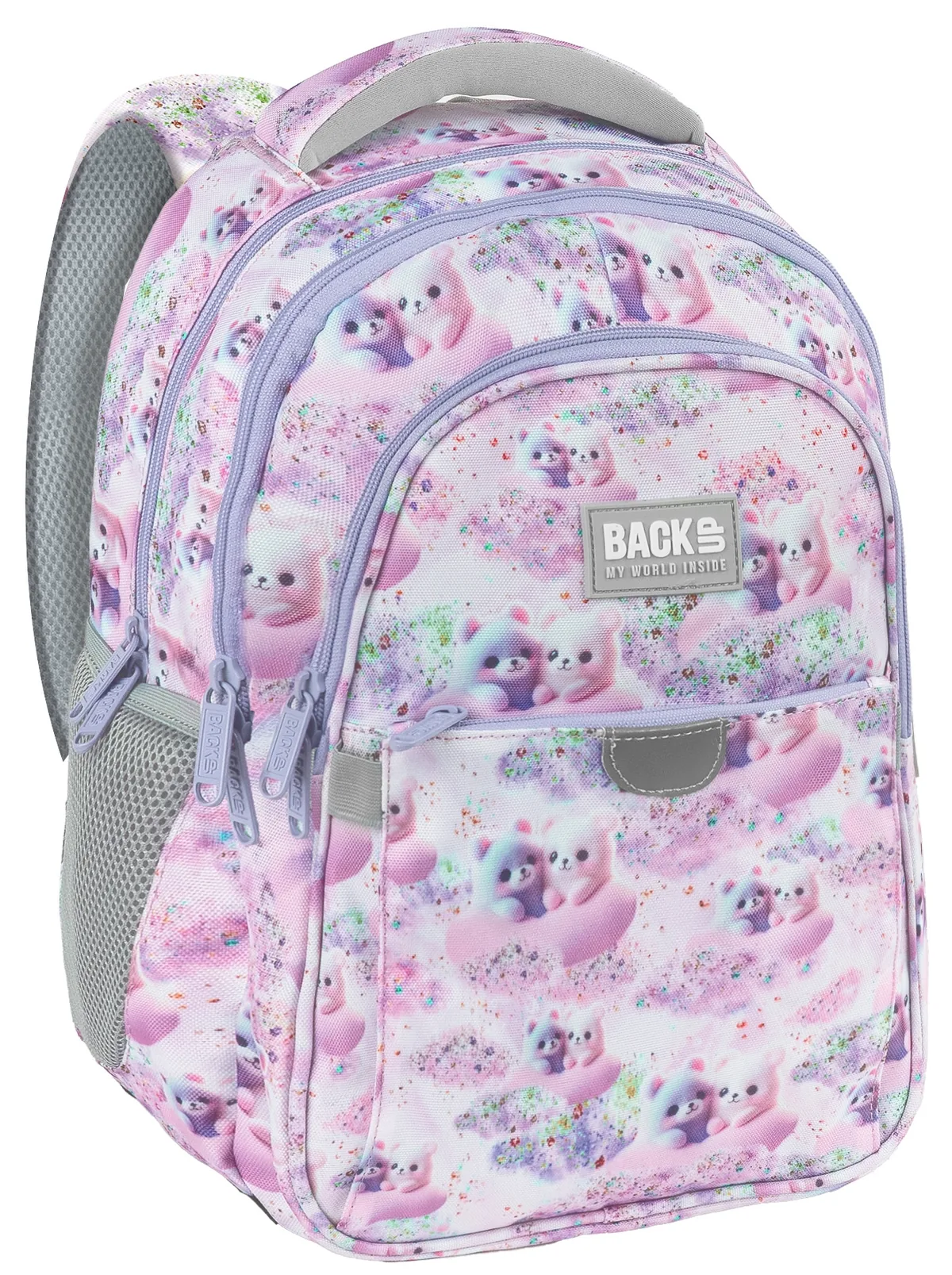 BackUp 8P Pastel Teddy Bears 3 Compartimente