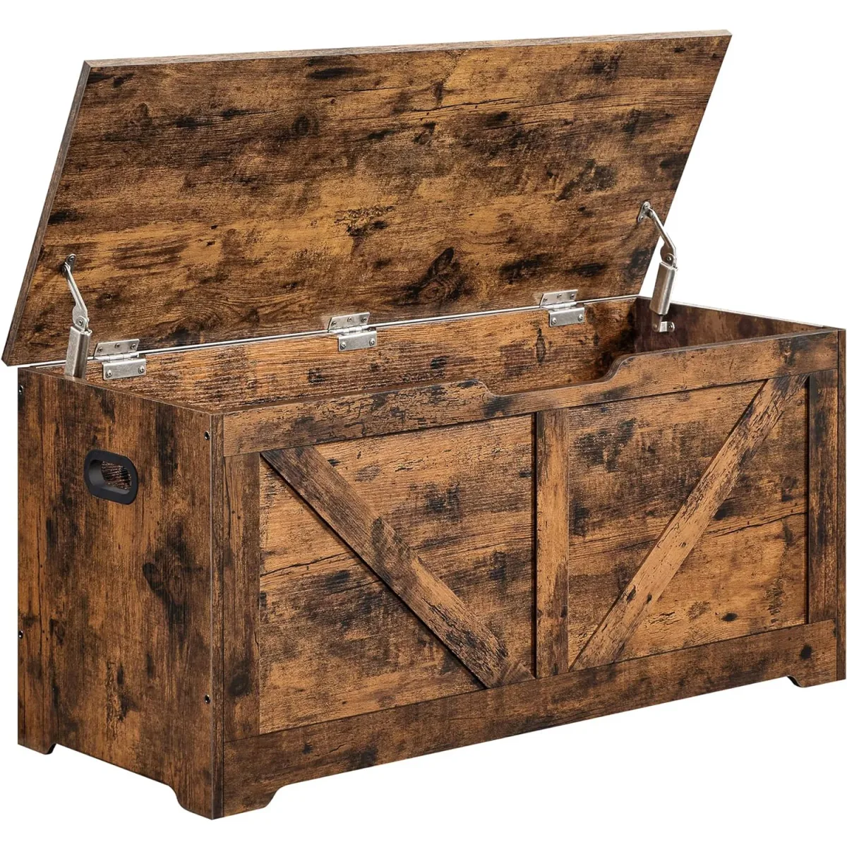 Banca de Depozitare Brius Stil Hambar 40x100x46cm 100kg Maro Rustic