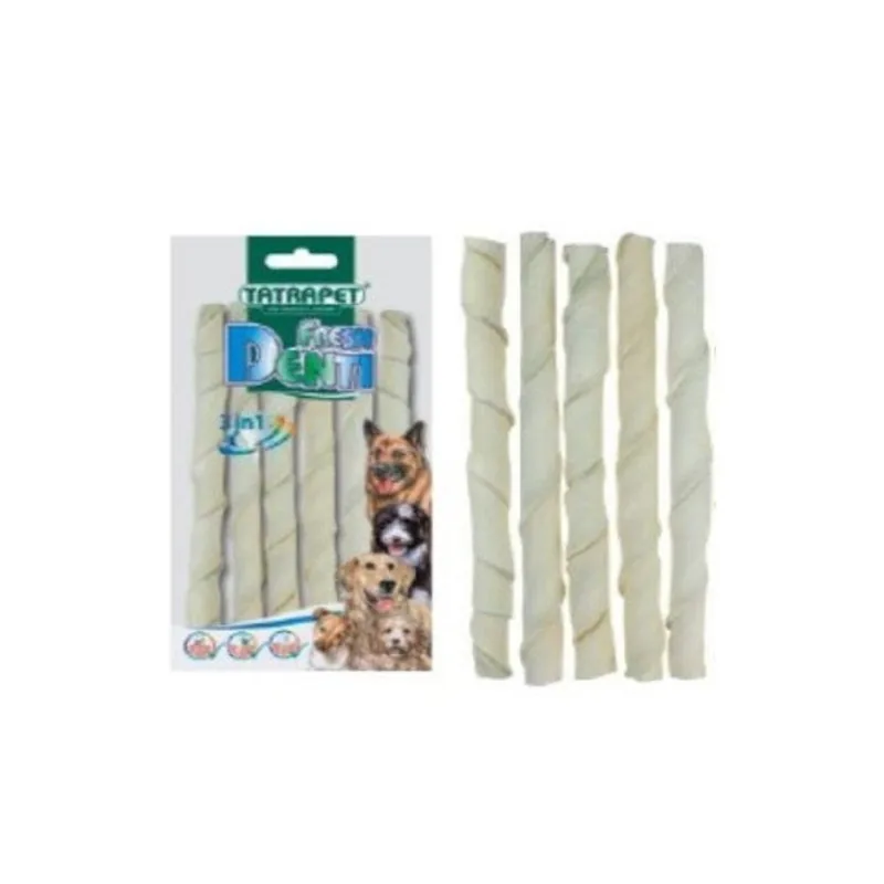 Baton Dentar pentru Câini Fresh Denti 12mm 5 Buc Alb