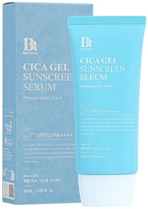 Ser de Protectie Solara Benton Cica Gel SPF50+ 50ml