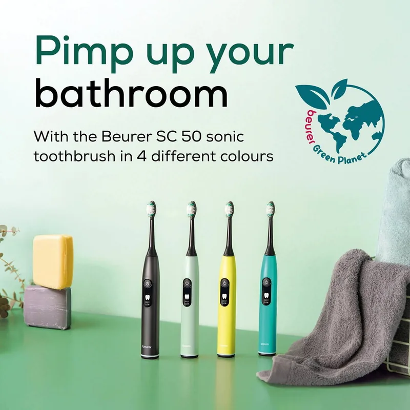 Beurer SC 50 Splashy Lemon Green Planet Galben Set 2