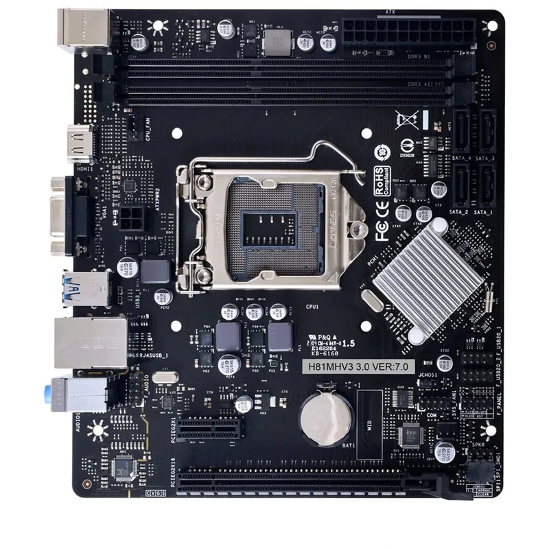 Biostar H81MHV3 3.0 H81 LGA 1150 Micro ATX