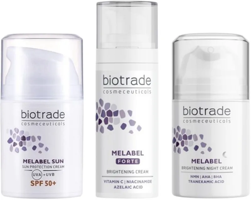 Set de Albire Biotrade Melabel Forte Noapte SPF50 30+2x50ml