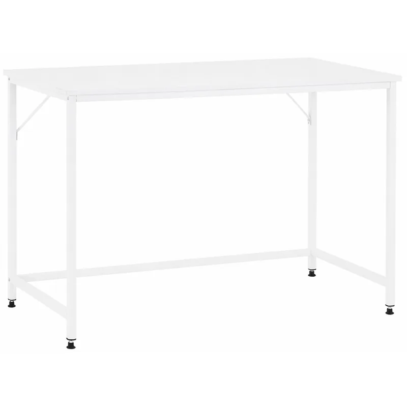 Birou Brius 100x50x76cm MDF Metalic Alb