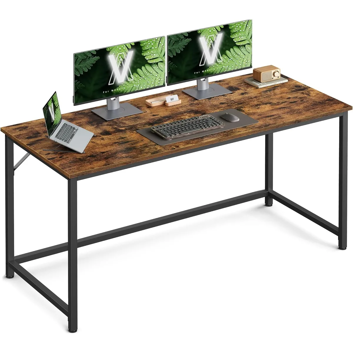 Birou Calculator Brius Industrial 135x60x76cm Maro Rustic