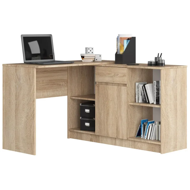 Birou Colt Brius PAL Stejar Sonoma 120x126x79cm