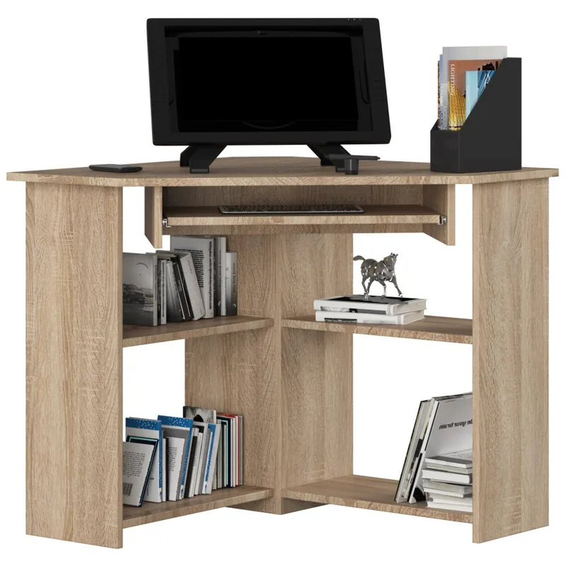Birou Colt Brius TED PK 80x80x74cm Stejar Sonoma