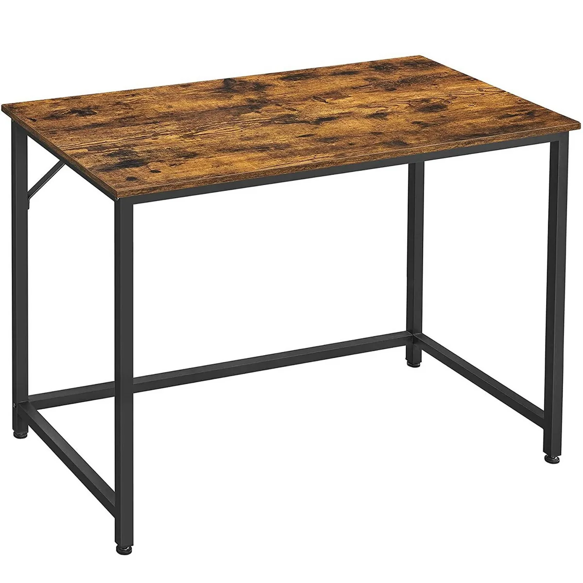 Birou de Calculator Brius ALINRU Stil Industrial Cadru Otel 100x50x75cm Maro