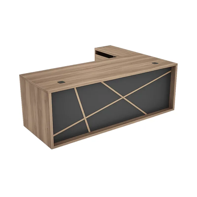 Birou Directorial Mirage cu Dulap Lateral Mobil 1800x900x750 mm