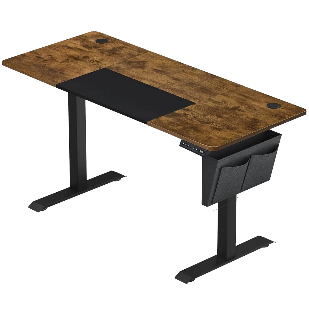 Birou Electric Brius cu Memorie 4 Inaltimi 140x60cm Maro Rustic