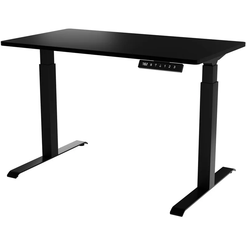 Birou Gaming Cama MEBLE MOON Ajustare Electrica 121x67x72-120cm Negru