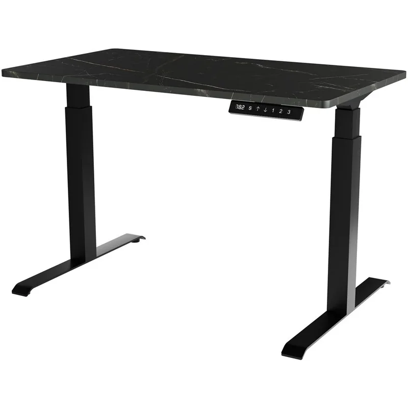 Birou Gaming Cama MEBLE MOON Electric 121x67cm Reglabil Negru/San Sebastian