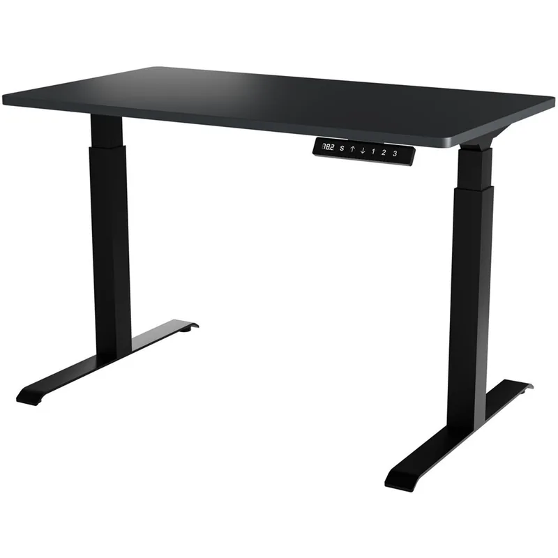 Birou Gaming Cama MEBLE MOON Reglare Electrica Inaltime Negru/Anthracit