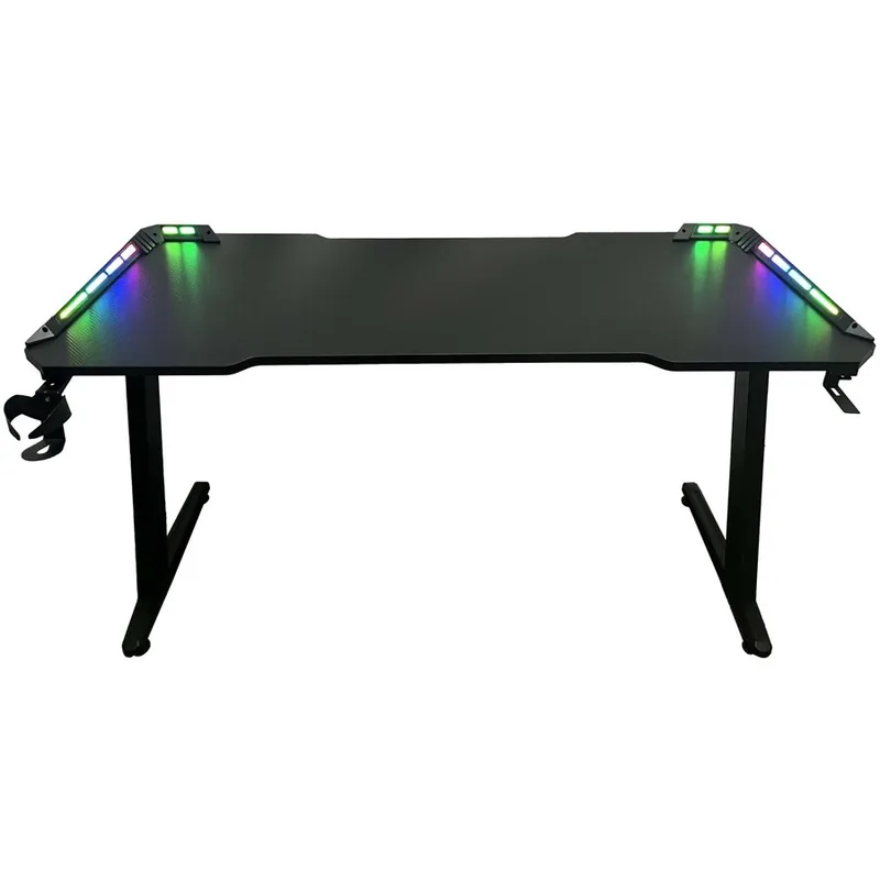 Birou Gaming Spacer Negru si Rosu