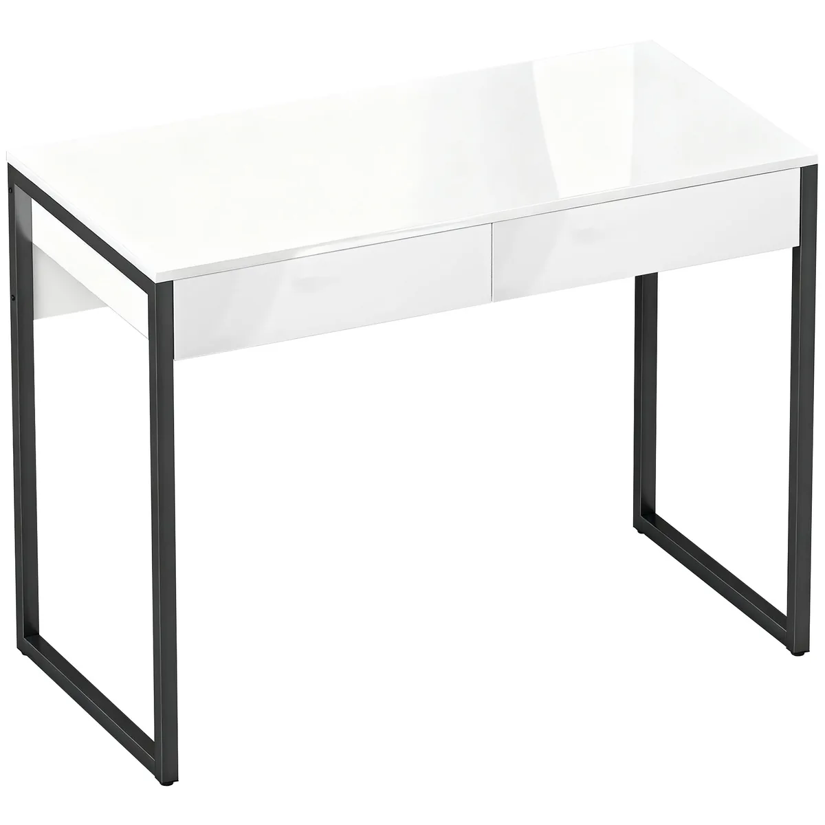 Birou Homcom 100x50cm cu 2 Sertare Negru