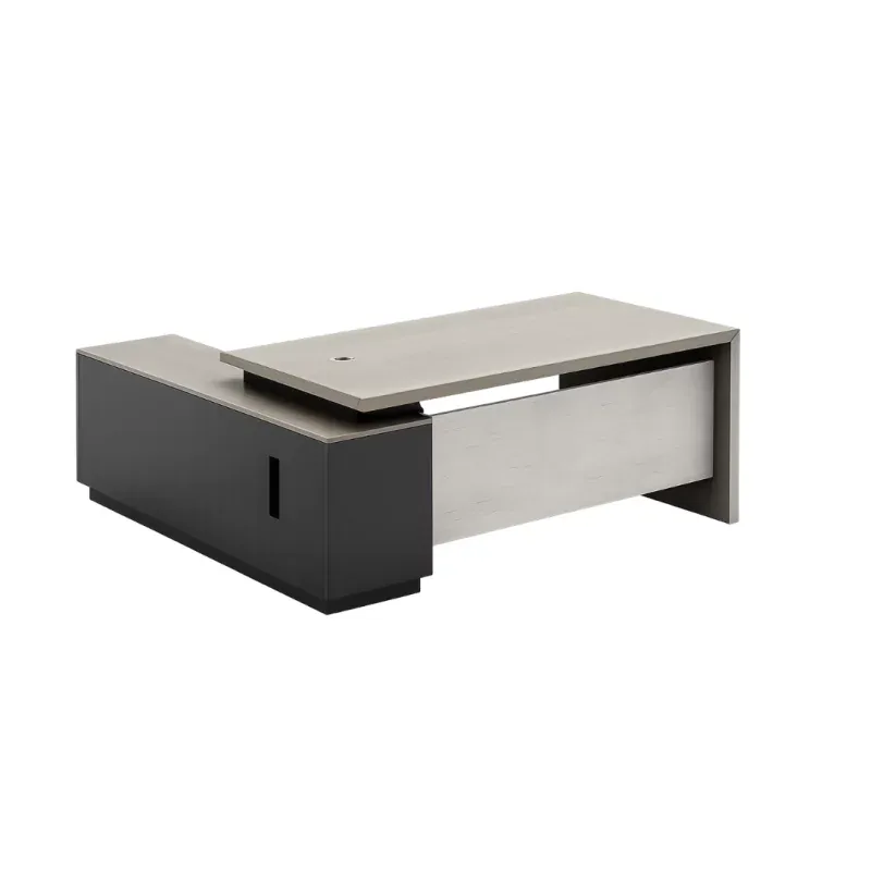 Birou Managerial Artemis 160x80x75cm cu Blat Melaminat și Corp Lateral