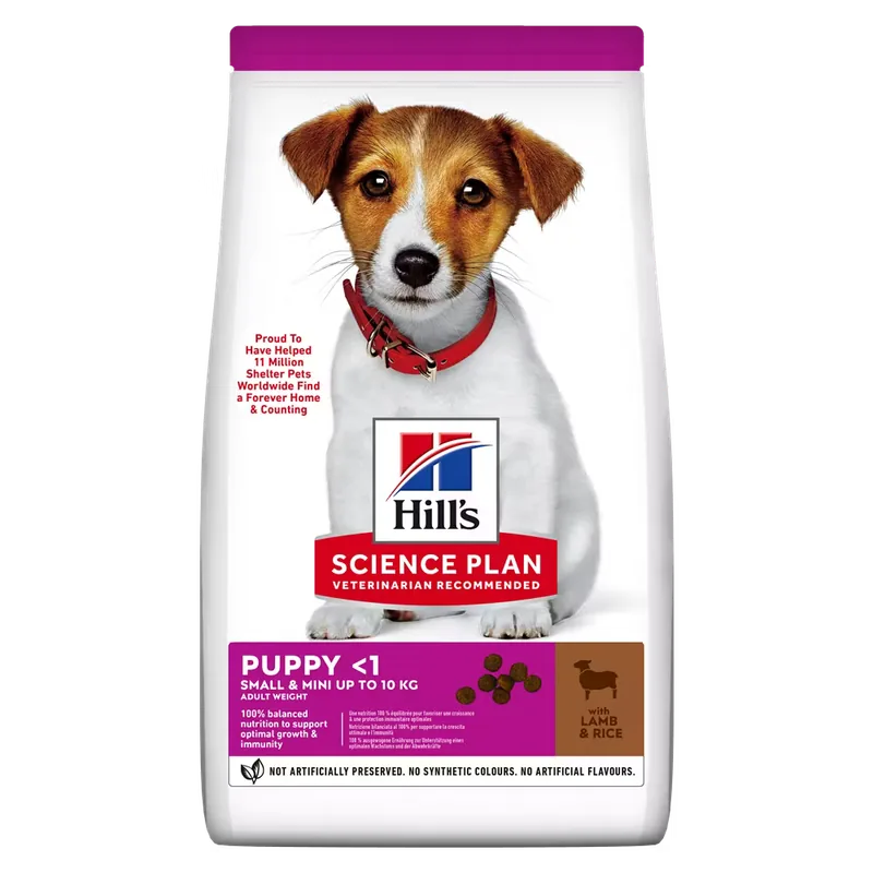 Hrana Uscata Pentru Caini Hill's Science Plan Canine Puppy Small and Mini Lamb and Rice 300g