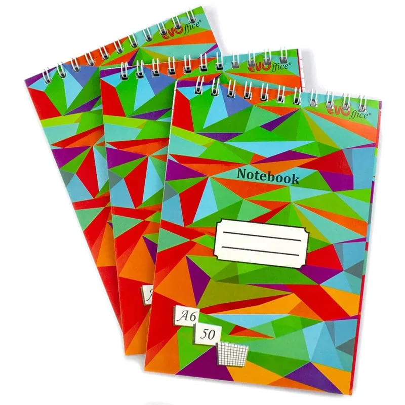 Bloc Notes Evo Office A6 50 File cu Spira Matematica