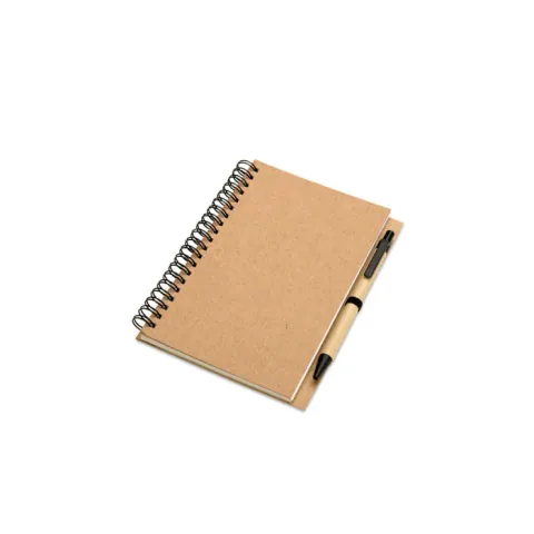 Bloc Notes Midocean B6 Reciclabil cu Pix si Spirala