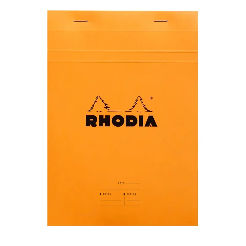 Bloc Notes Rhodia A5 80 File Dictando Capsat Portocaliu