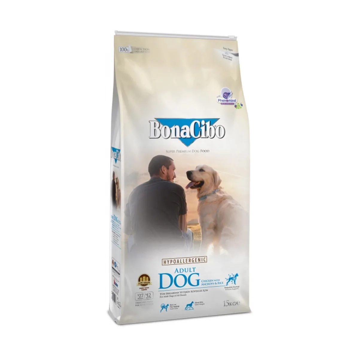BonaCibo Adult ChickenRice cu Ansoa 15kg