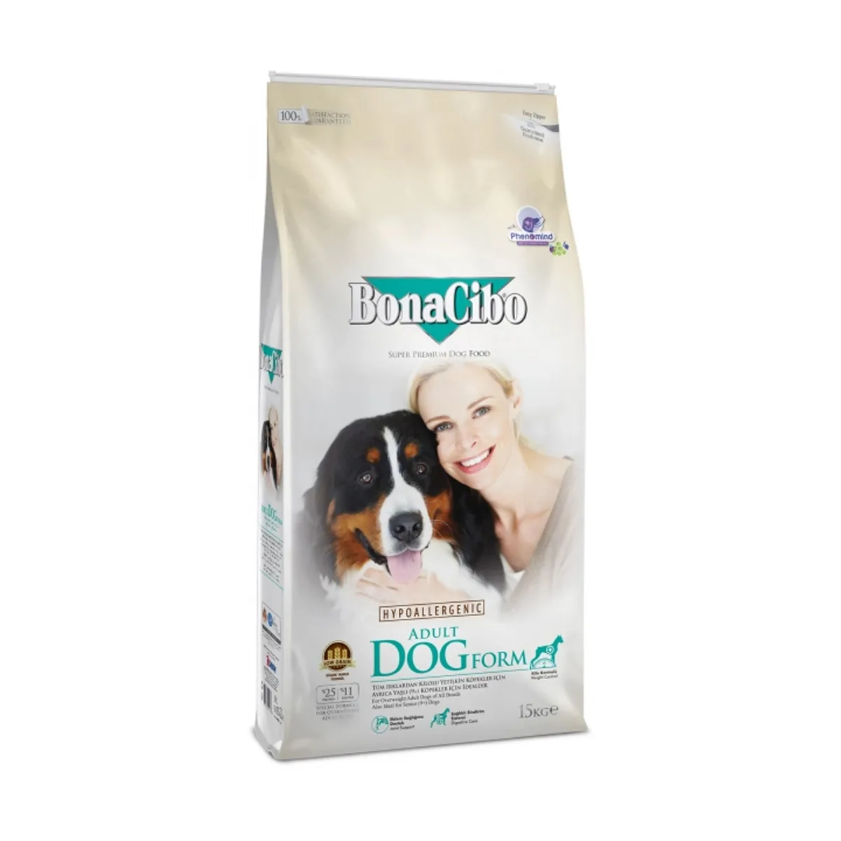 BonaCibo Adult Senior Over Weight Chicken 15kg