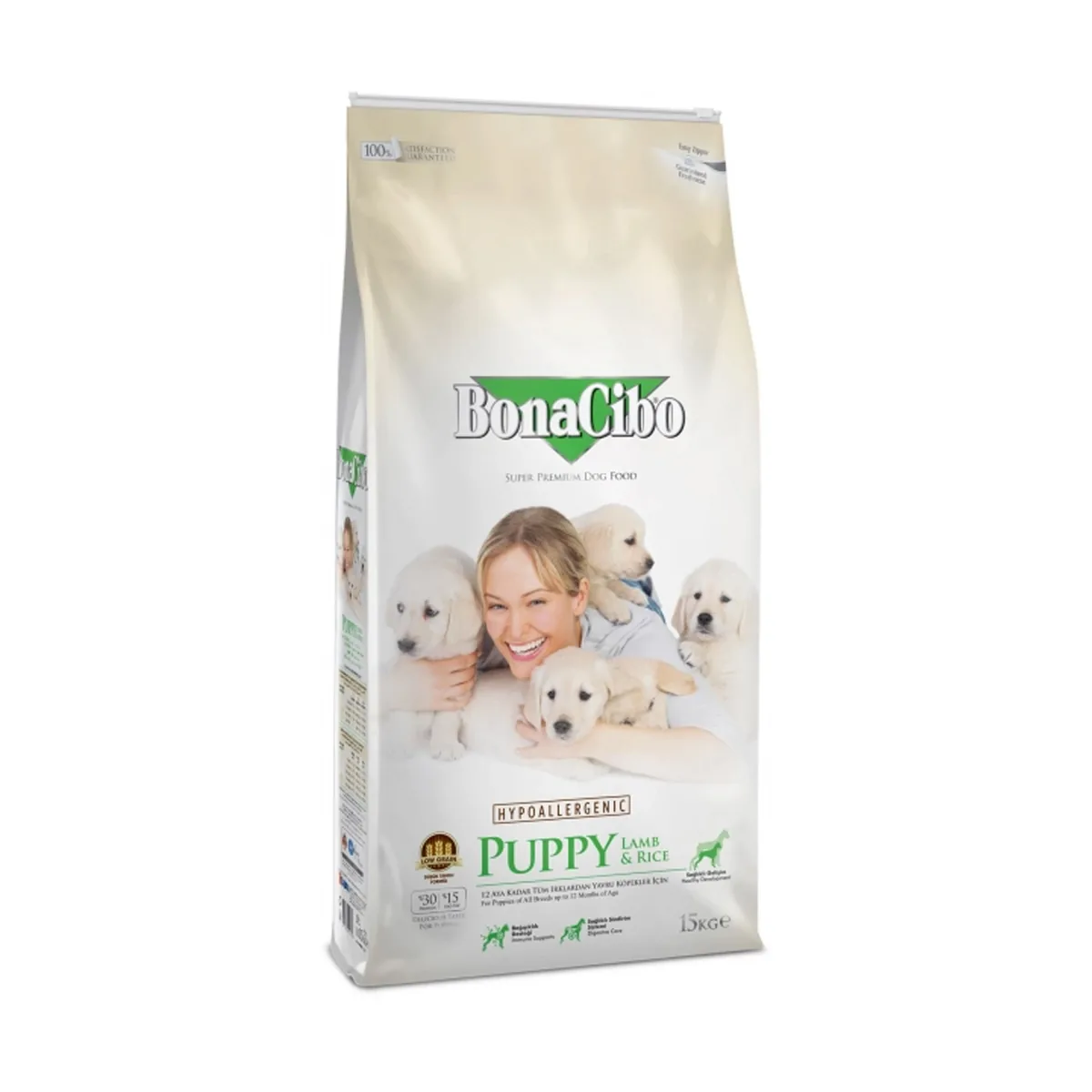 BonaCibo Puppy Miel și Orez 15kg