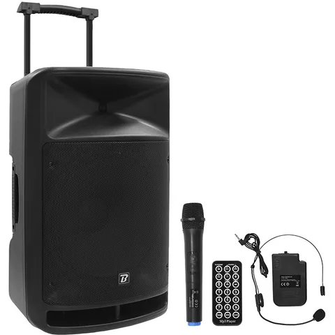 Boxă Portabilă BoomTone DJ 15inch 350W Tweeter BT USB FM SD 2Microf VHF