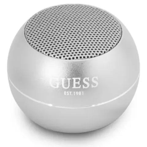 Boxa Portabila Guess Mini 3W Autonomie 4 Ore Argintiu