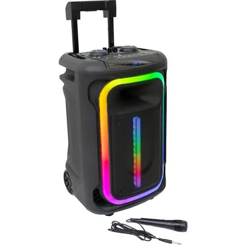 Boxa Portabila Ibiza Sound Efecte LED 12/30cm TWS Bluetooth USB AUX MicroSD