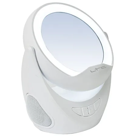 Boxa Portabila LTC Cu Oglinda Make-up Si Suport Telefon 2x3W Gri