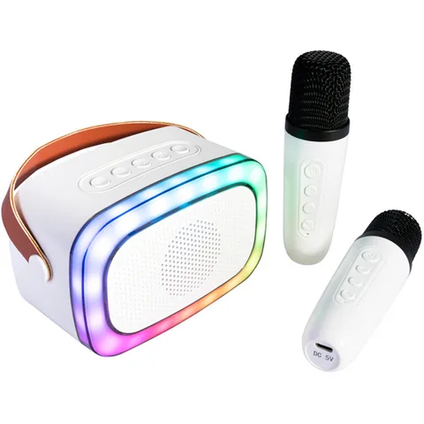 Boxa Portabila Party Karaoke cu 2 Microfoane