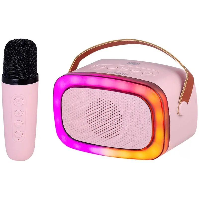 Trevi XR 8A01 Mini Party 10W Microfon Roz