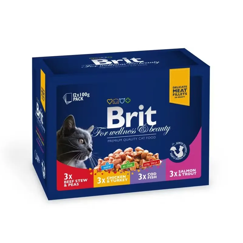 Hrana Umeda pentru Pisici Brit Premium Family Variety 12x100g