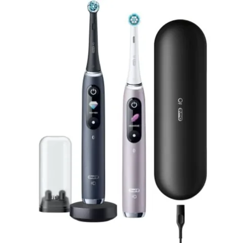 Braun IO 9N Set Duo Black Onyx & Rose Quartz
