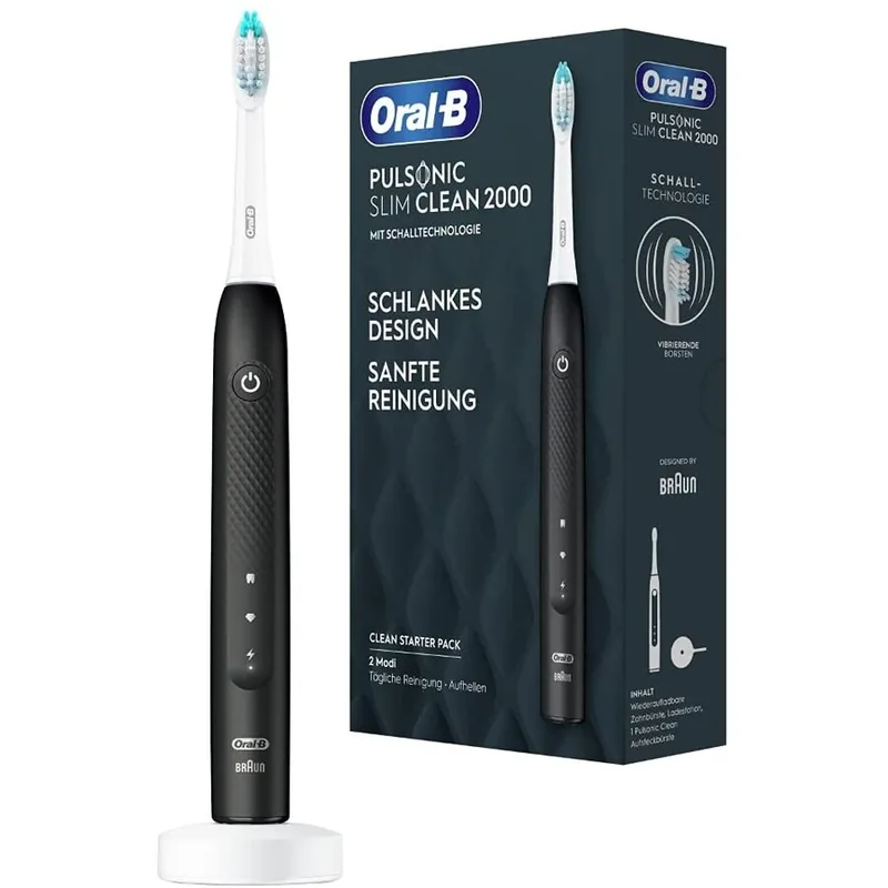 Oral-B Pulsonic Slim Clean Cap de Perie Negru