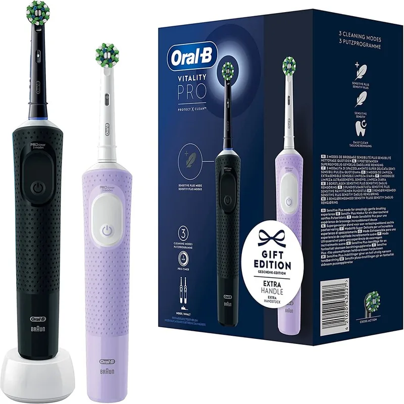 Oral-B Vitality Pro D103 Duo Negru/Mov