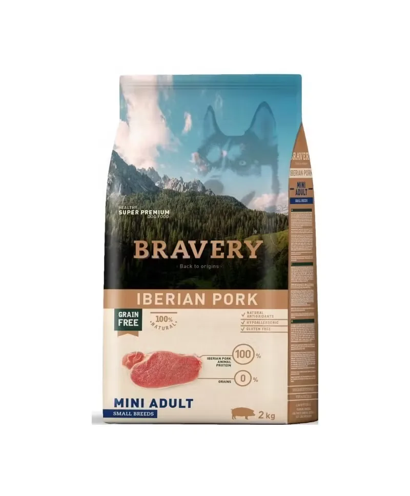 Hrana Uscata pentru Caini Bravery Dog Mini Adult Porc Iberic 2kg
