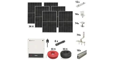 Breckner Germany Kit Sistem Fotovoltaic ON-GRID 15KW Trifazic Prosumator WIFI